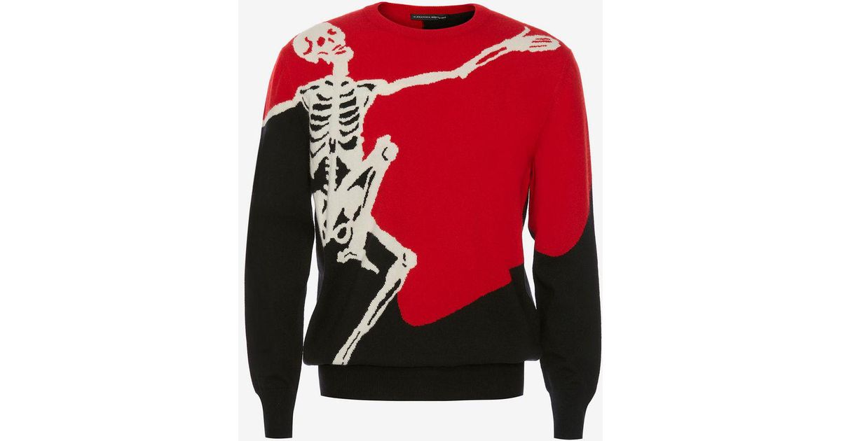 Alexander McQueen Wool Dancing Skeleton 