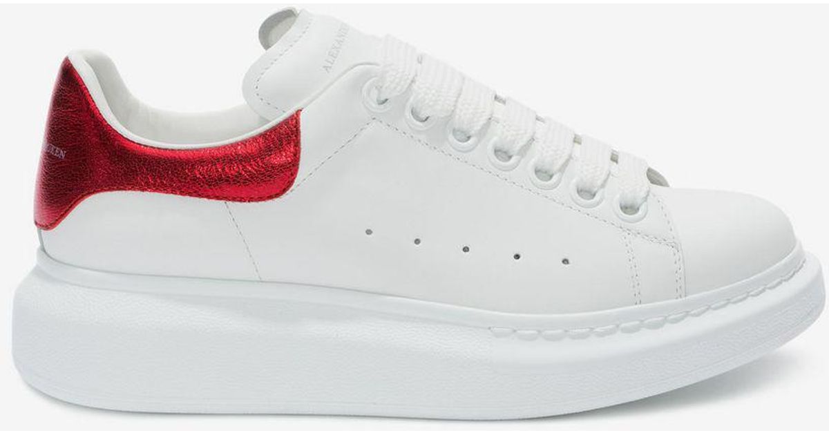 mcqueen metallic sneakers