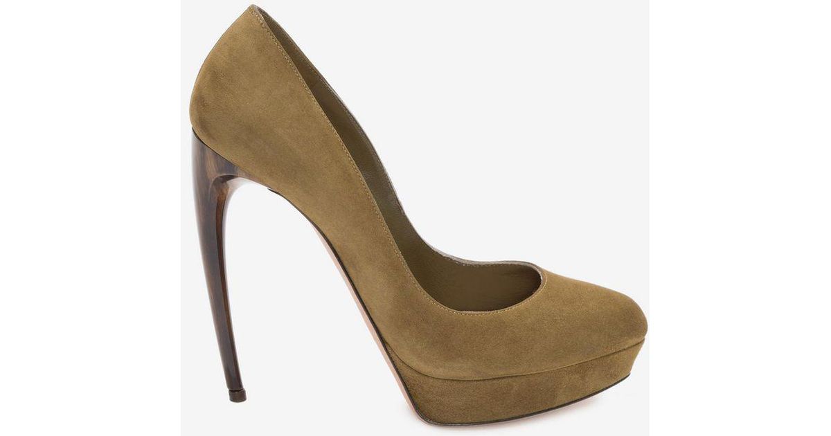 alexander mcqueen horn heel pumps