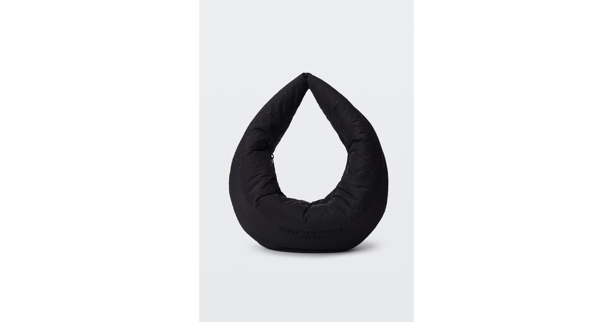 Alexander Wang Crystal Hotfix Cloud Donut Bag in Black | Lyst