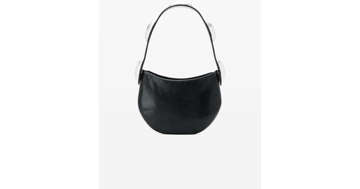 Alexander Wang Dome Multi Carry Bag In Crackle Patent Leather in