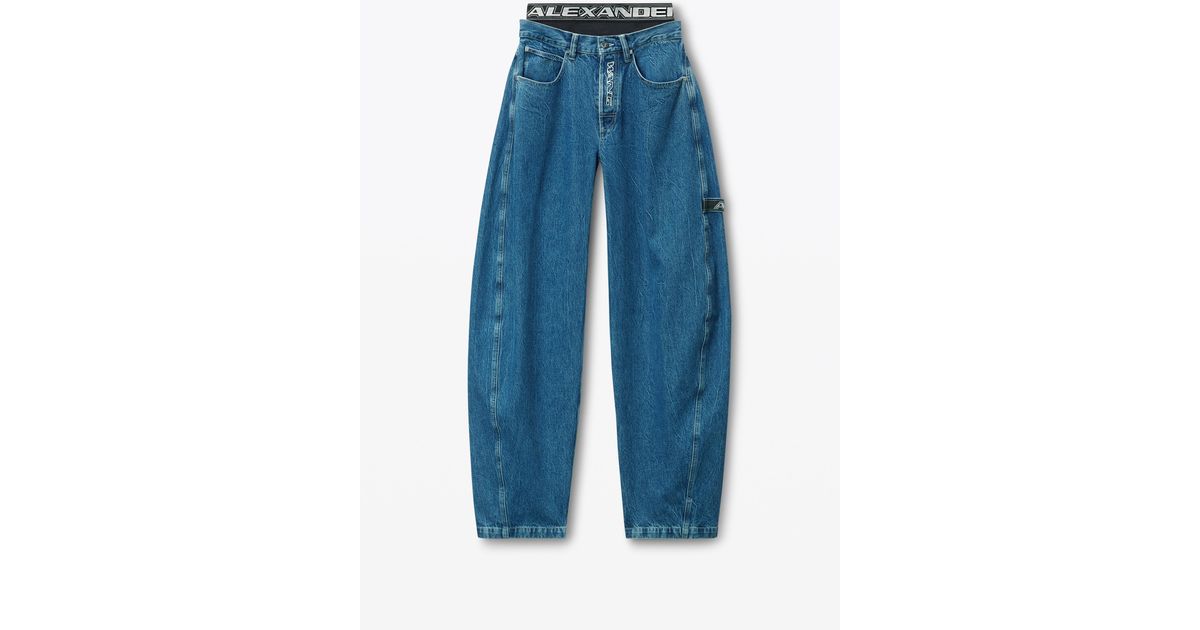 【関税&送料込】Alexander Wang Pre-Styled Underwear Jeans Alexander Wang Pre-styled Rounded Jeans With Underwear