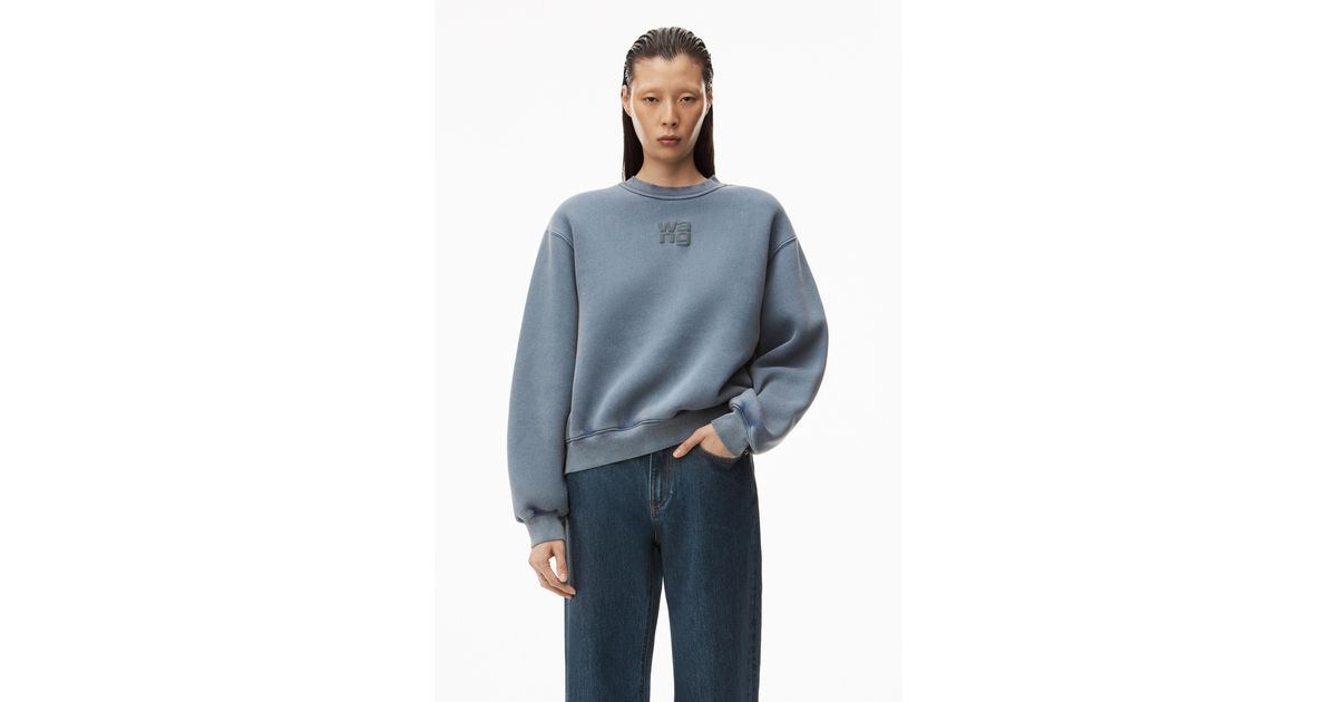 その他 Alexander Wang ESSENTIAL TERRY CREW SWEATSHIRT W/ PUFF ALEXANDER WANG Essential Terry Crew Sweatshirt – The New Trend