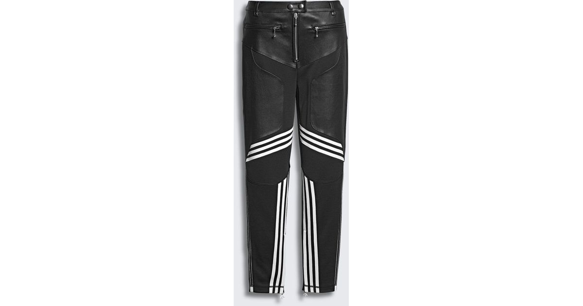 Alexander Wang Adidas Originals By Aw Leather Pants in Black | Lyst