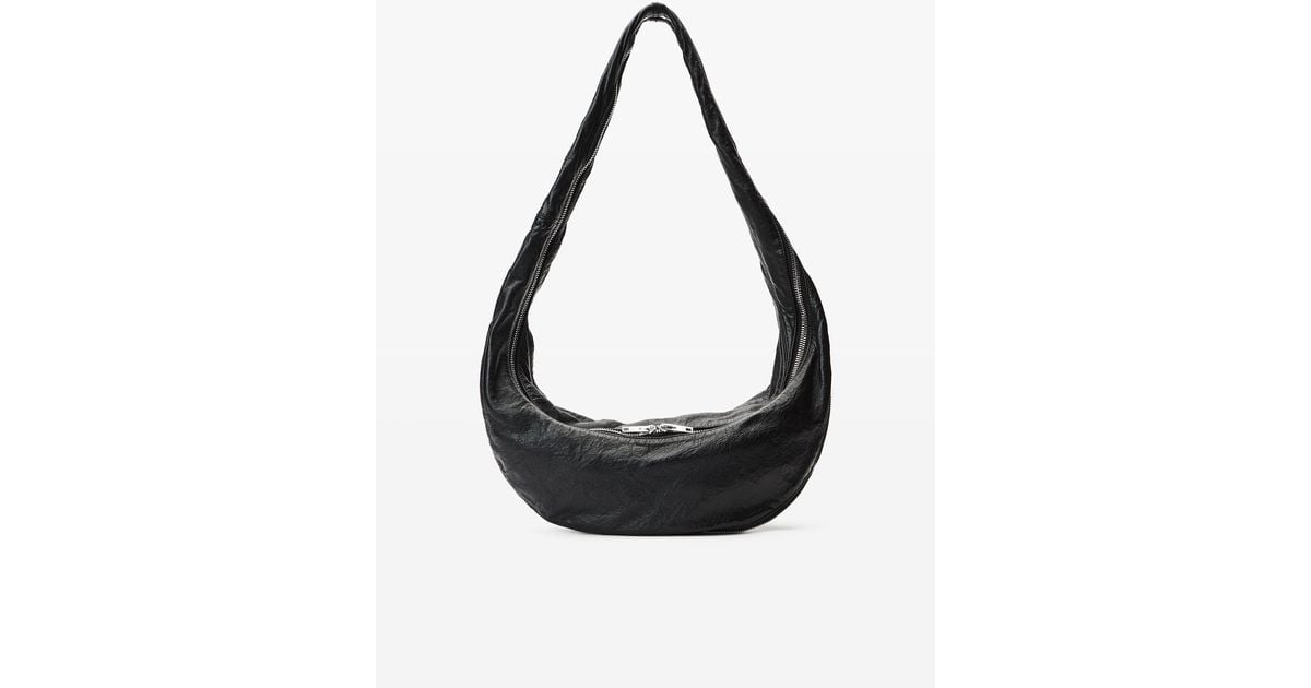 Alexander Wang Twyst Crossbody Bag In Memory Leather in Black | Lyst