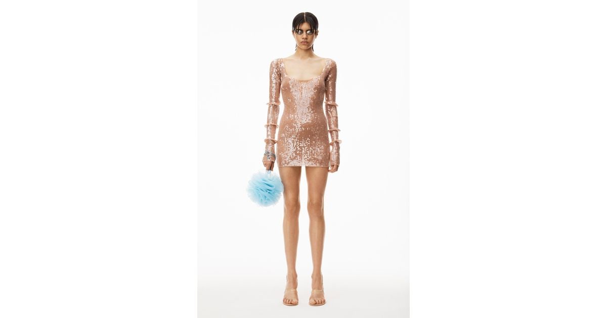 【ALEXANDER WANG】sequined chiffon トート Alexander Wang Medium Heiress Rhinestone Mesh Pouch | Saks