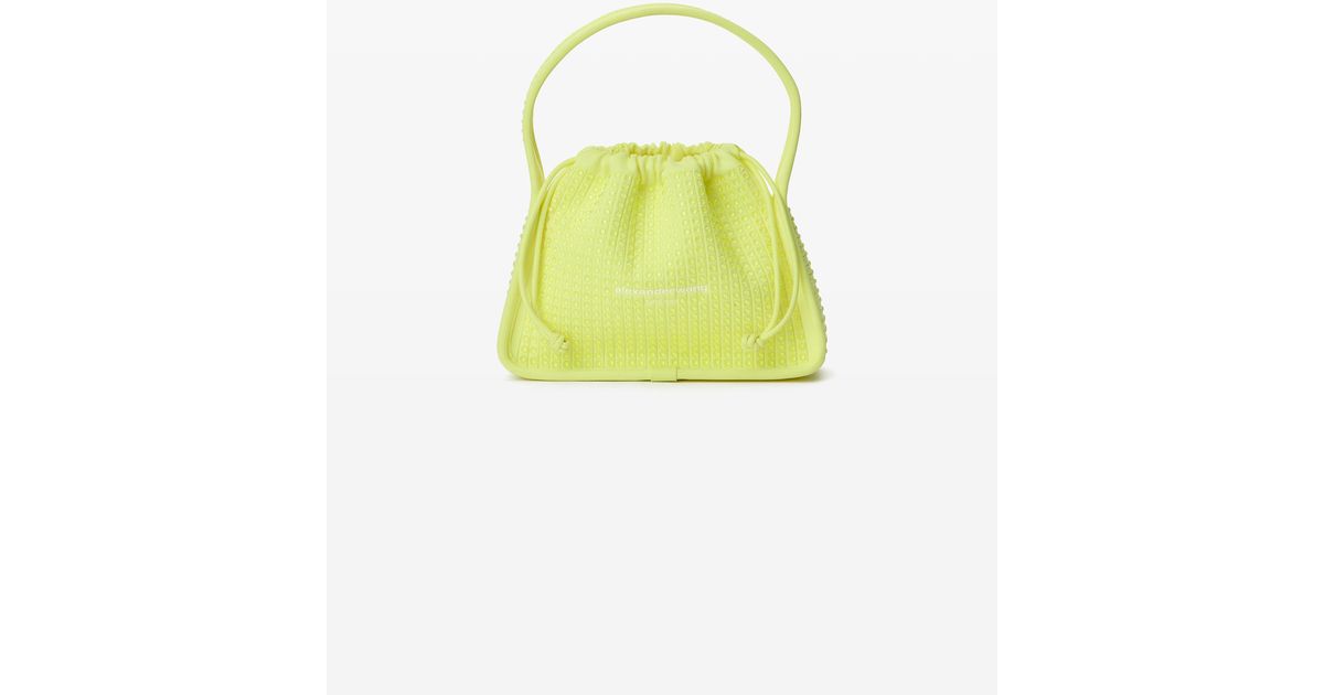 Alexander Wang ☆イエロー スモール Ryan バッグ Alexander Wang Ryan Small Bag In Crystal Hotfix in Yellow