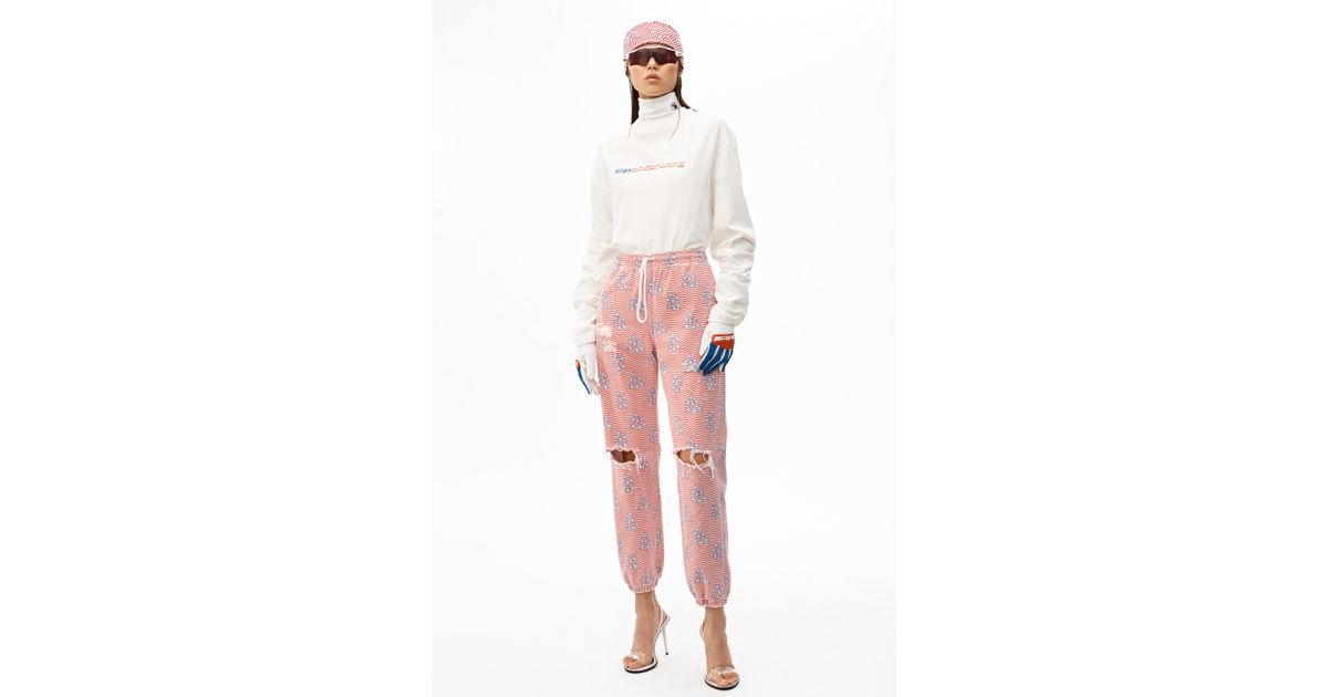 alexander wang stars and stripes joggers