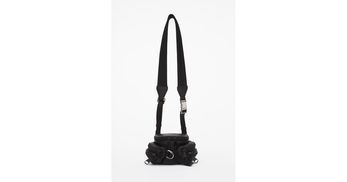 Alexander Wang Leather Tourist Micro Messenger in Black - Lyst