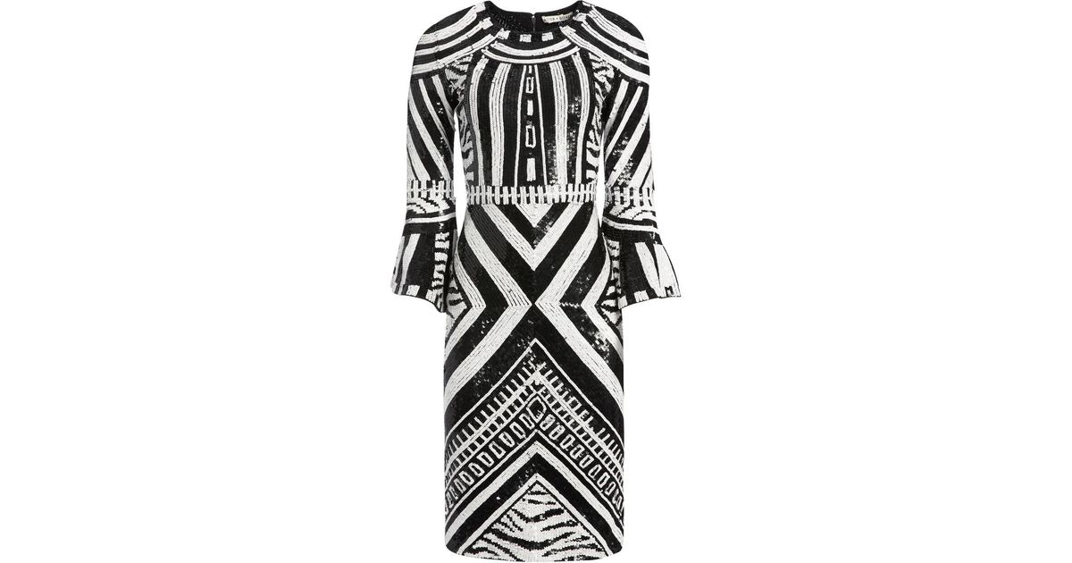 alice and olivia jae sequin gown