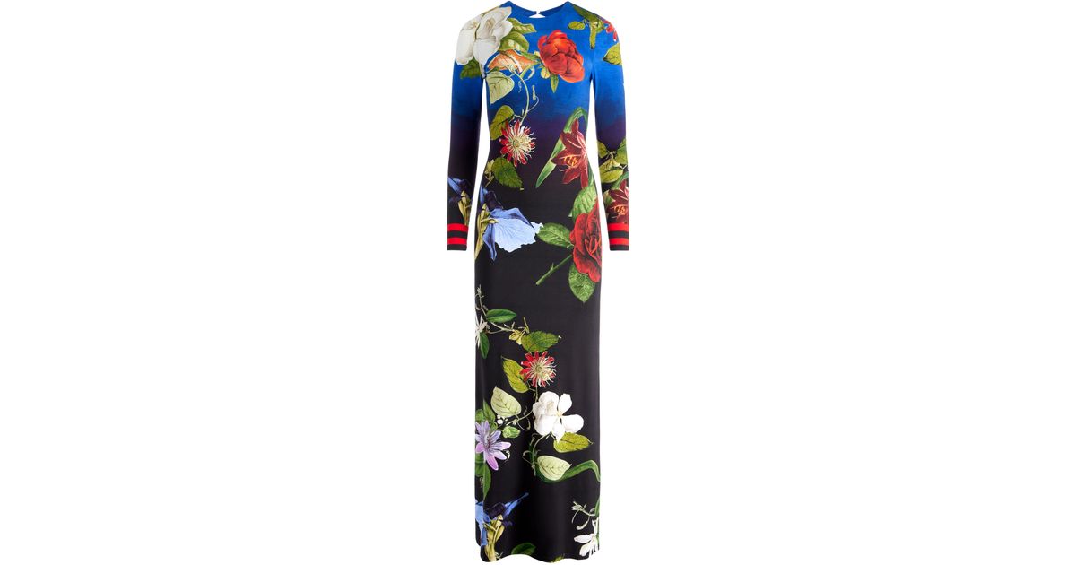 Alice + Olivia Alice + Olivia Delora Maxi Dress in Blue | Lyst