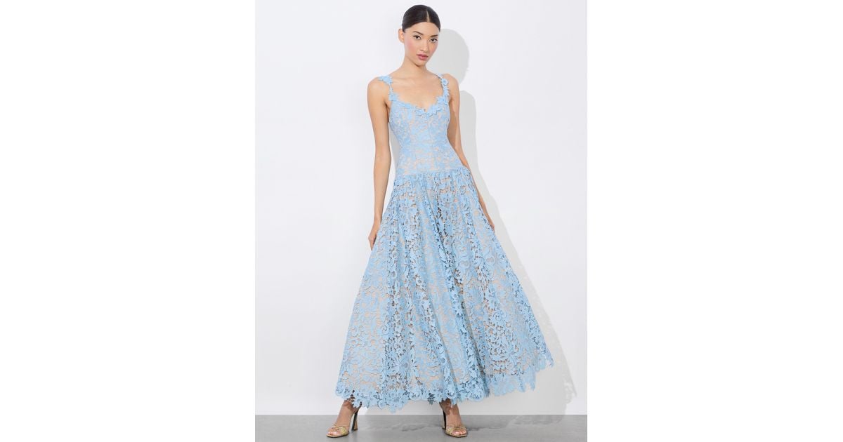 organza drop waist wedding dresses L'AGENCE Bordeaux 3/4 Sleeve Midi Dress main image 1