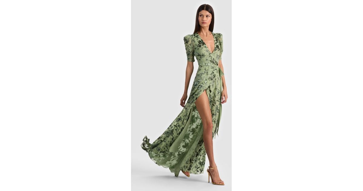 slim fit dress slacks alice + olivia “BRIDGETTE MAXI GOWN” dress – ALINABAIKOVA.COM