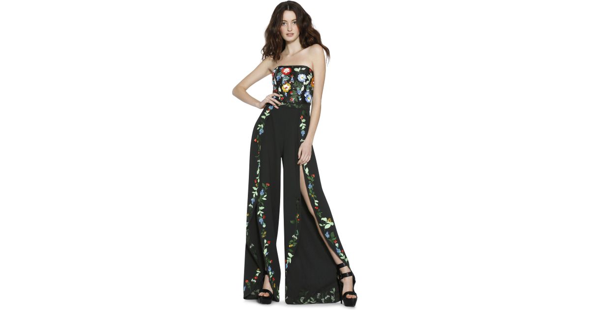 alice and olivia jeri embellished jumpsuit