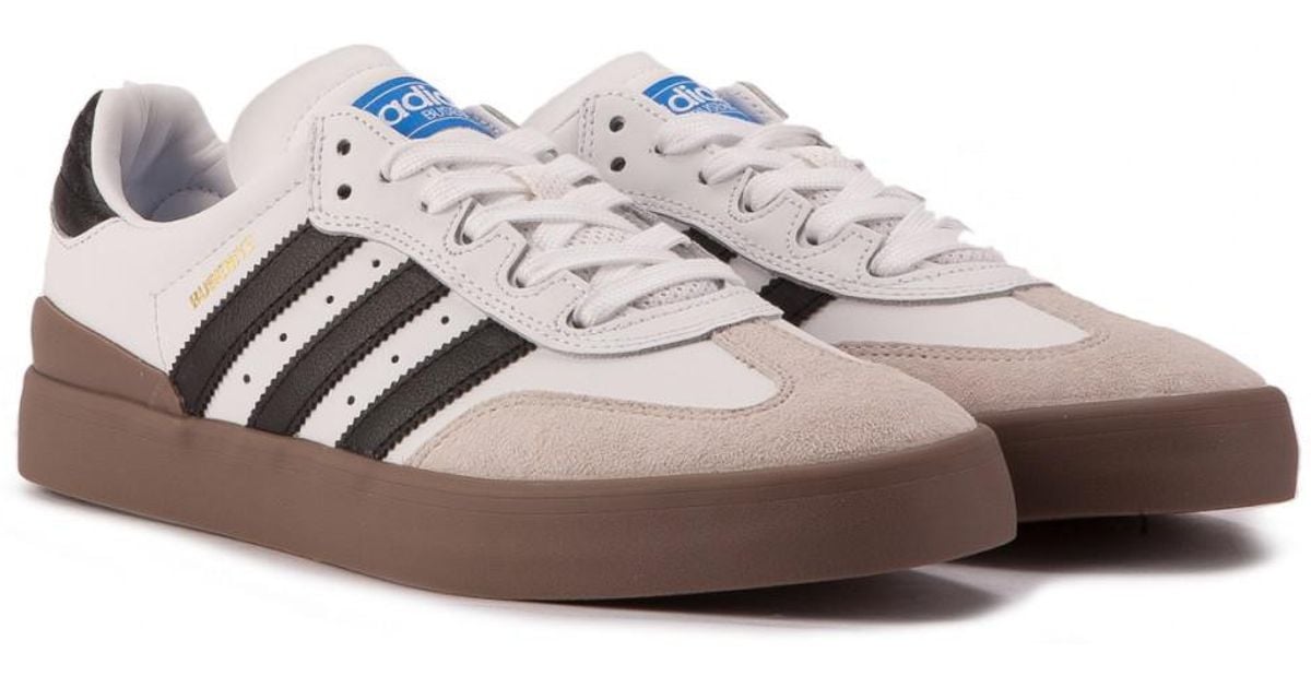 adidas Originals Leather Adidas Busenitz Vulc Samba in White for Men | Lyst