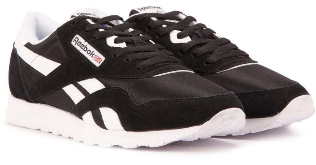 classic leather nylon reebok