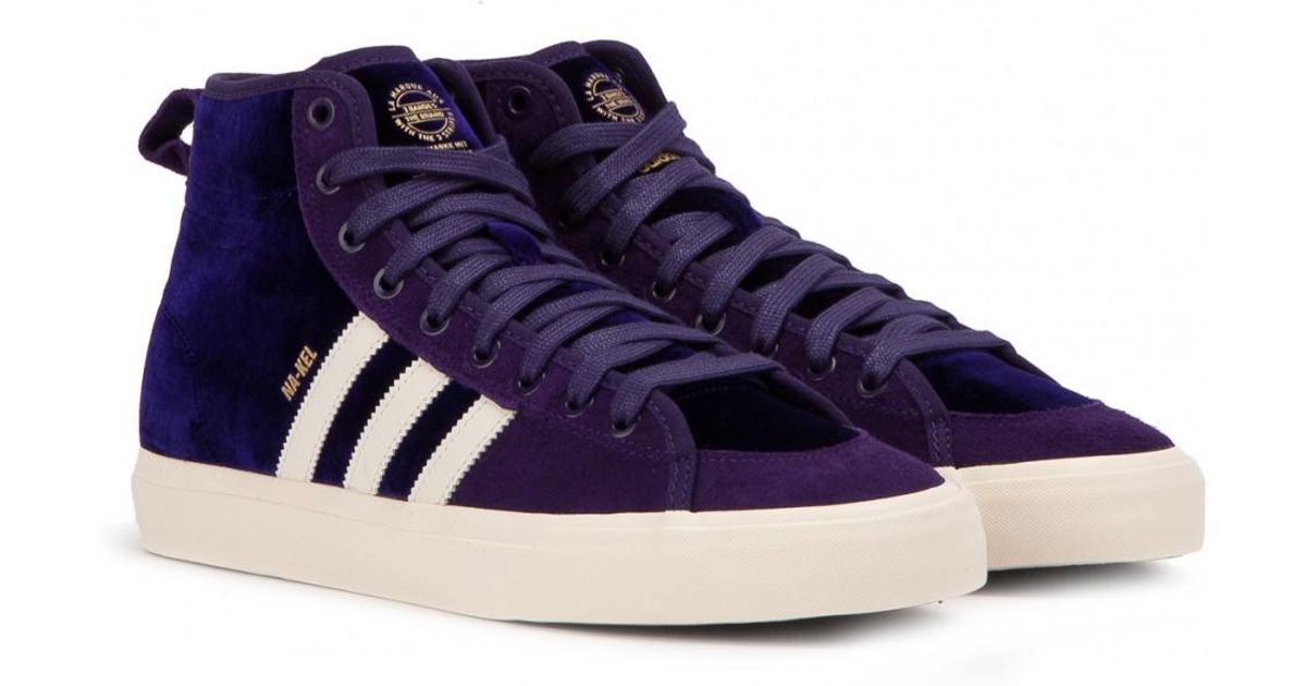 adidas matchcourt high purple