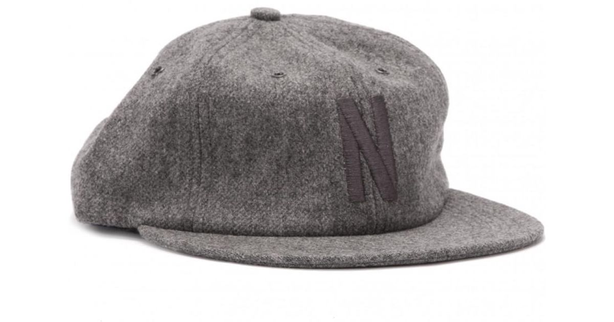 norse projects wool 6 panel flat cap