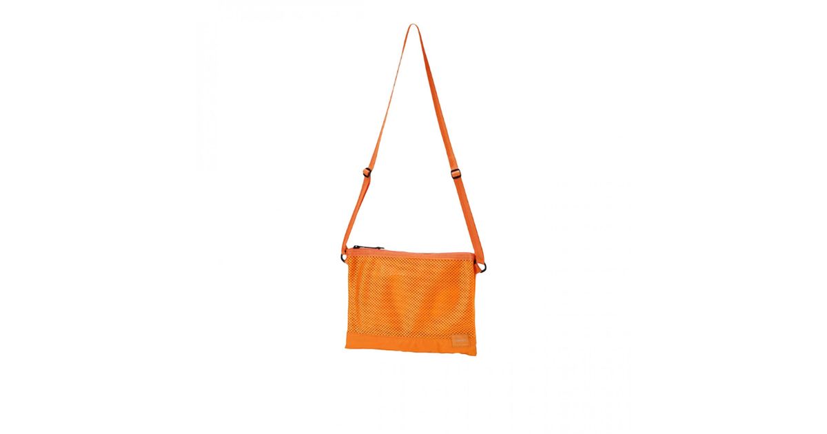 Porter-Yoshida and Co Synthetic Screen Sacoche Bag in Orange for Men - Lyst