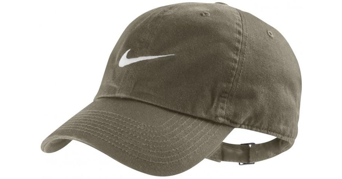 nike olive green cap