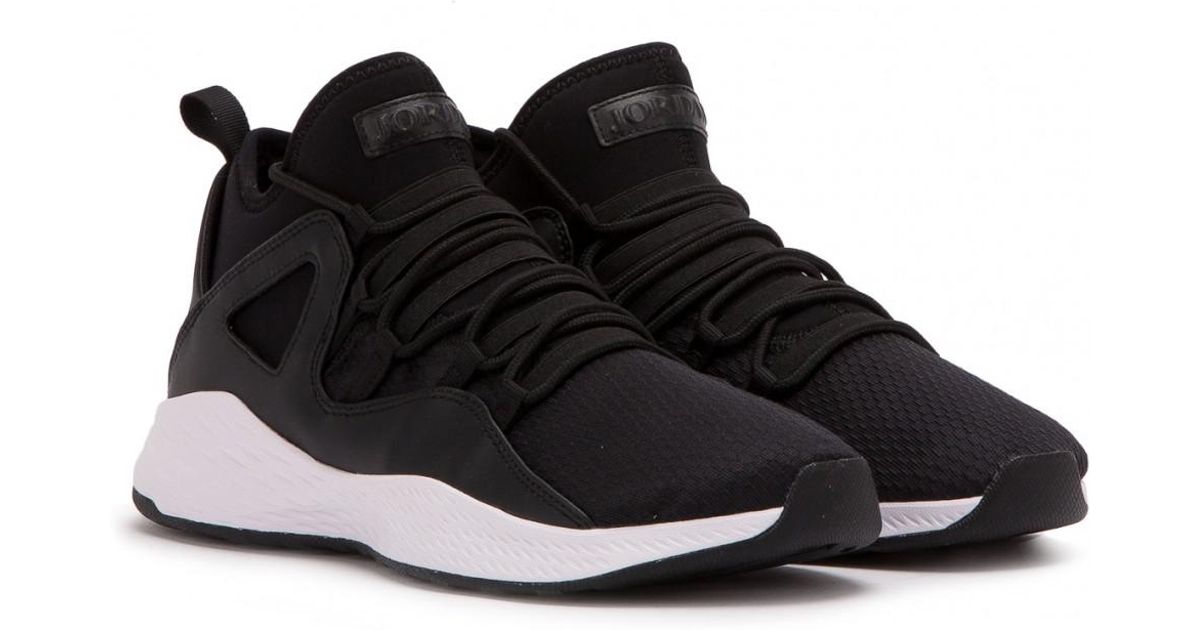 black jordans with white sole