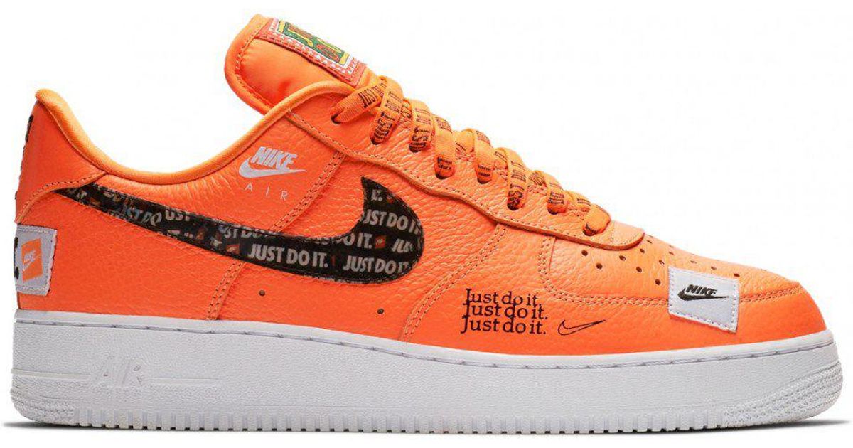 orange nike air force 1 low