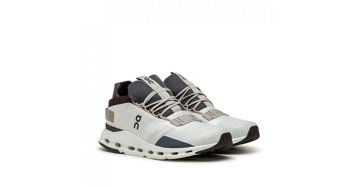on cloudnova sneaker in white tan