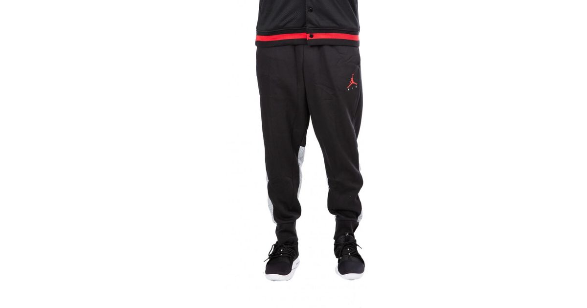 Nike Nike Air Jordan Flight Fleece Cement Pants in Black for Men ...