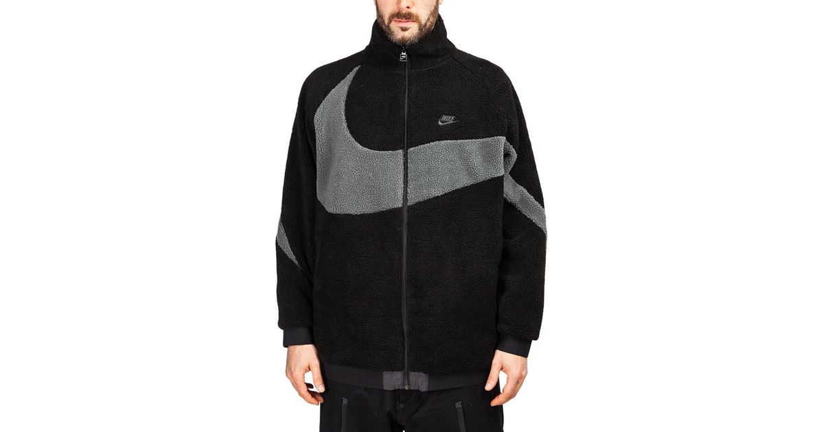 Nike Nike Nsw Reversible Swoosh Fullzip Jacket in Black for Men - Lyst