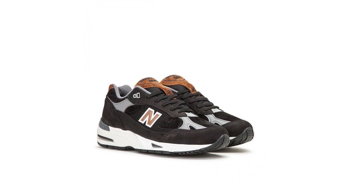 New Balance Leather Shoes in Black for Men Lyst Australia
