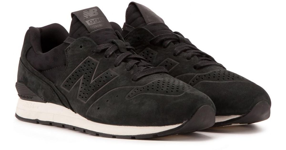 New Balance Leather Mrl 996 Dk in Black for Men | Lyst