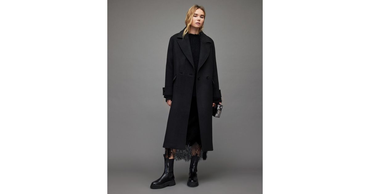 mabel oversized wool blend coat