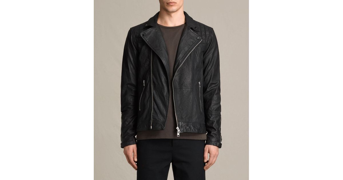 Shopping All Saints Kushiro Leather Jacket Up To 78 Off