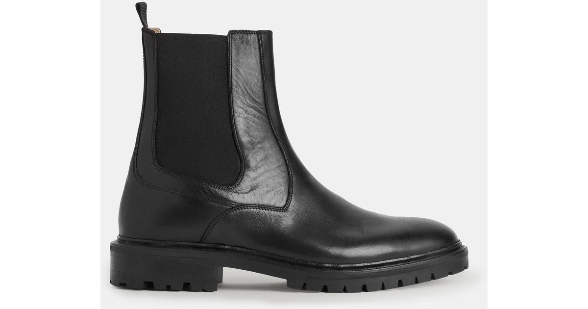AllSaints Melos Chelsea Boot in Black for Men | Lyst UK