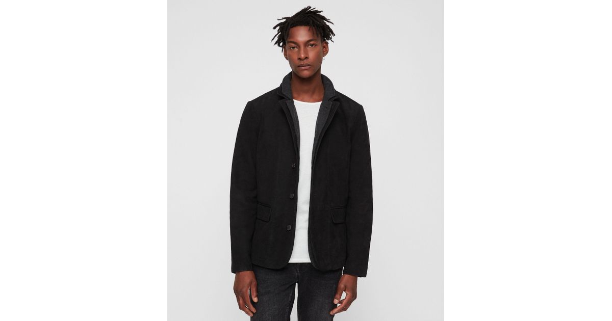 All saints top dayton leather blazer