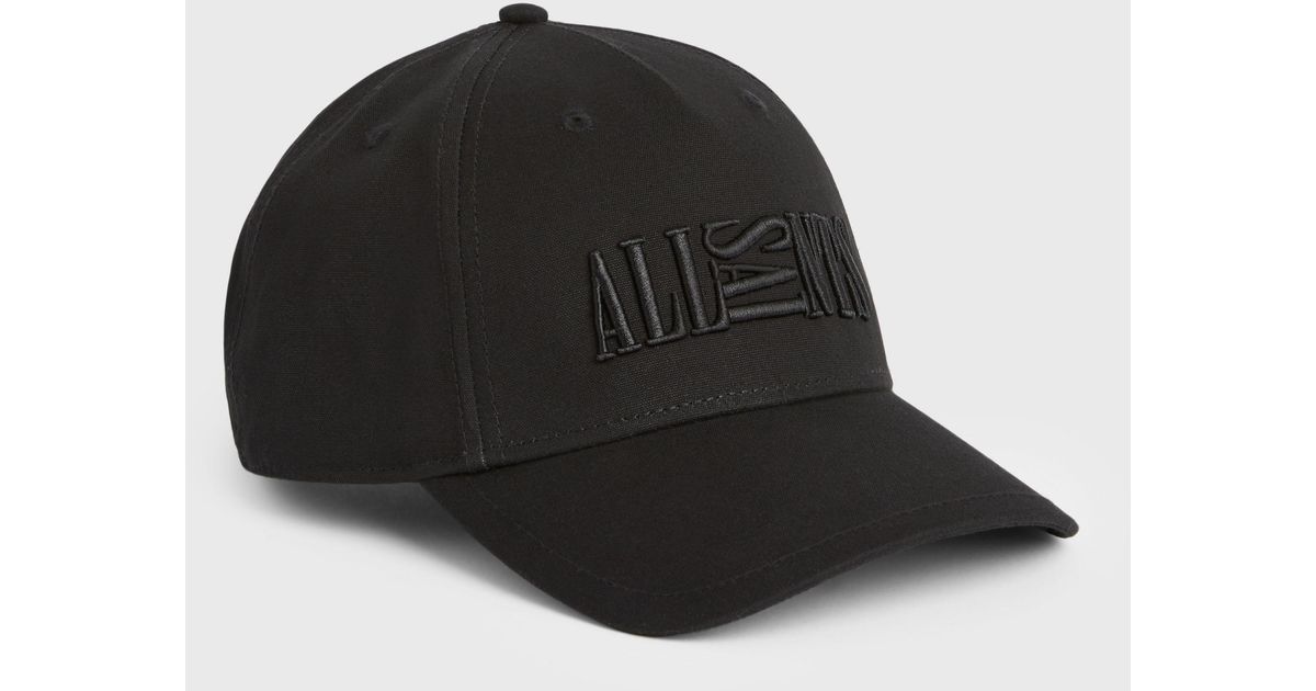 AllSaints Leather Oppose Cap in Black 