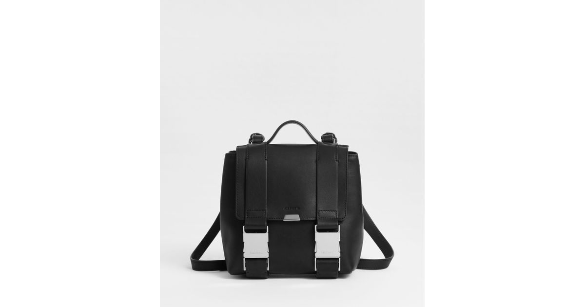allsaints clip backpack