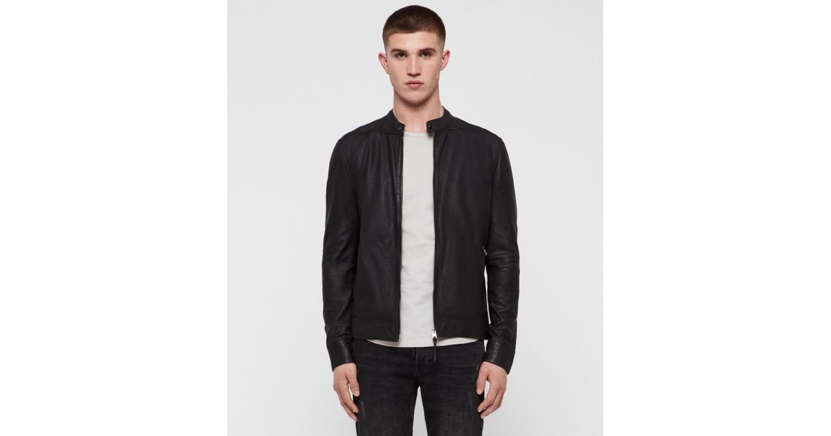 AllSaints Men's Sheep Leather Regular Fit Colt Jacket in Black for Men ...