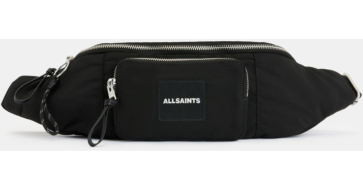 Black quilted fanny pack hotsell