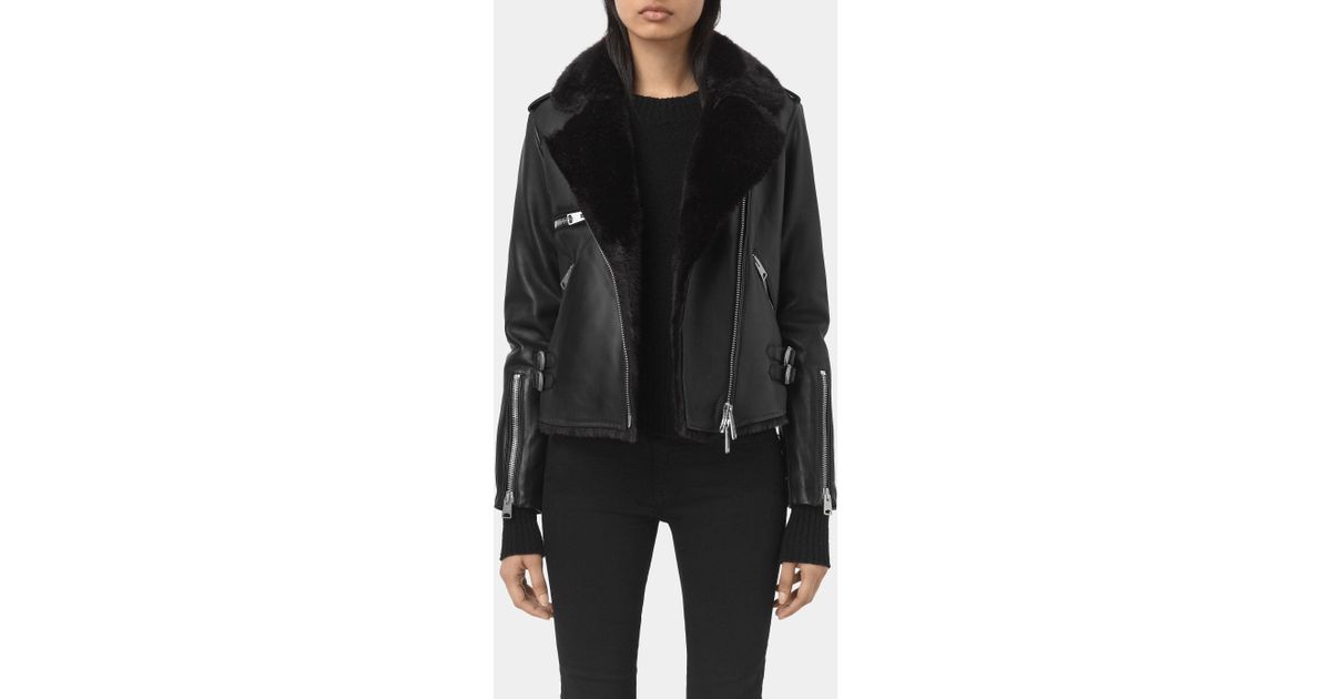all saints higgins leather jacket