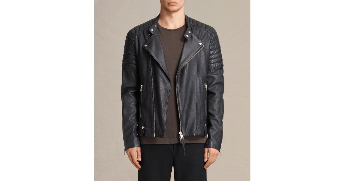 allsaints jasper leather jacket