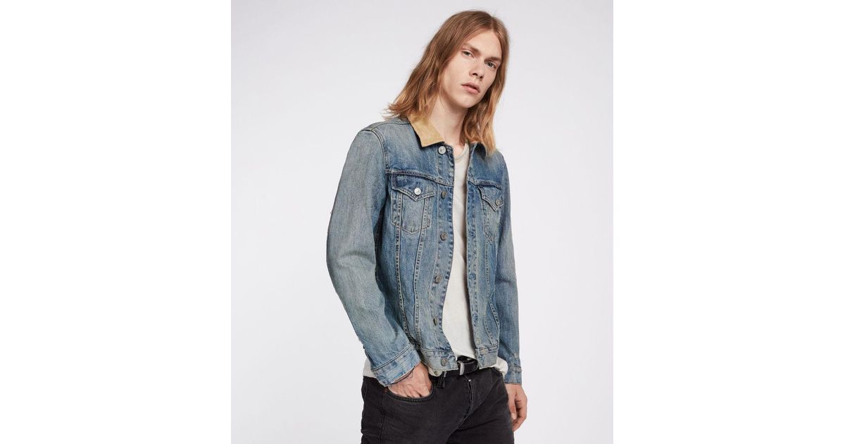 all saints denim jacket