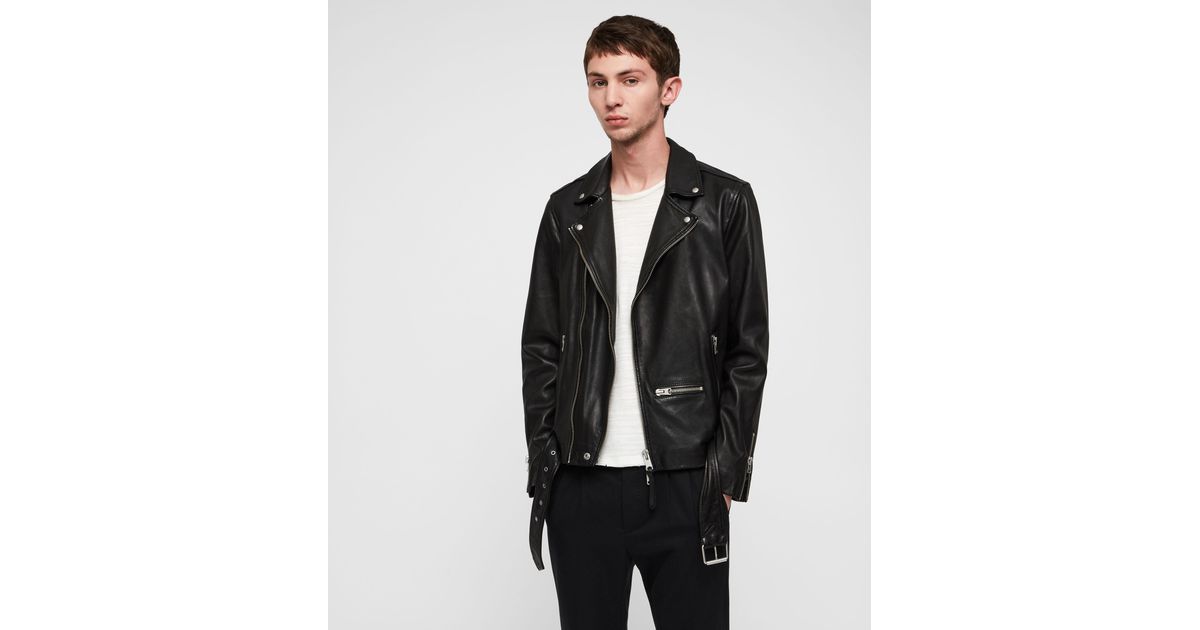 allsaints wick leather jacket