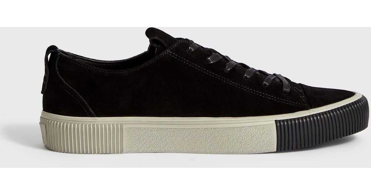 allsaints base leather sneaker