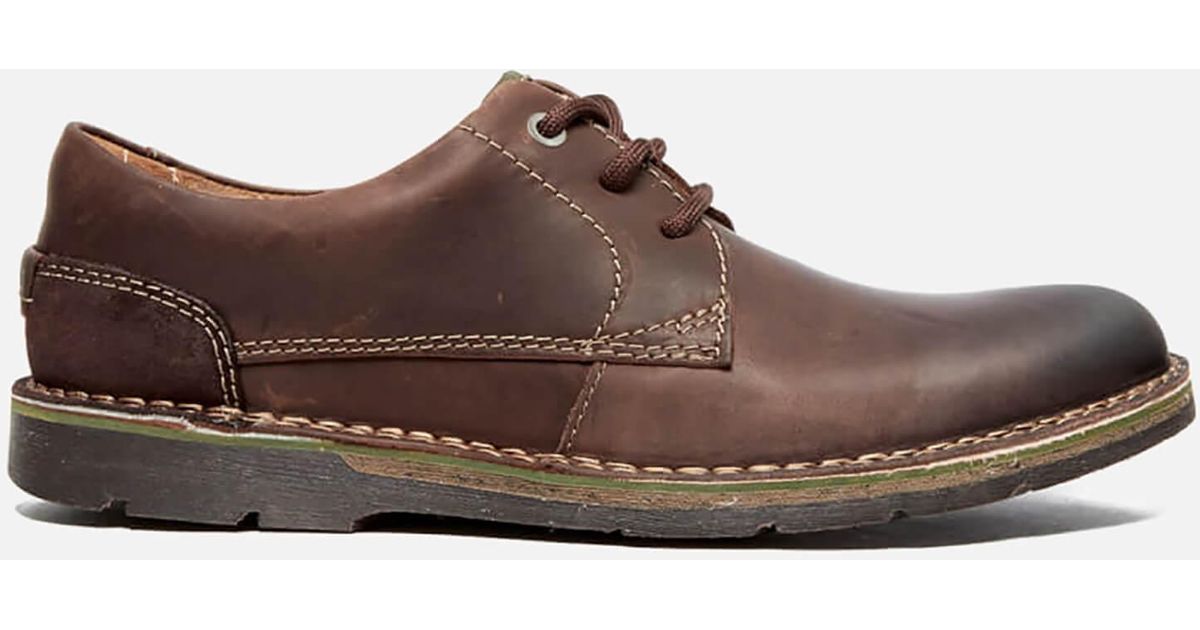 Clarks Edgewick Plain Leather Shoes in Brown for Men | Lyst