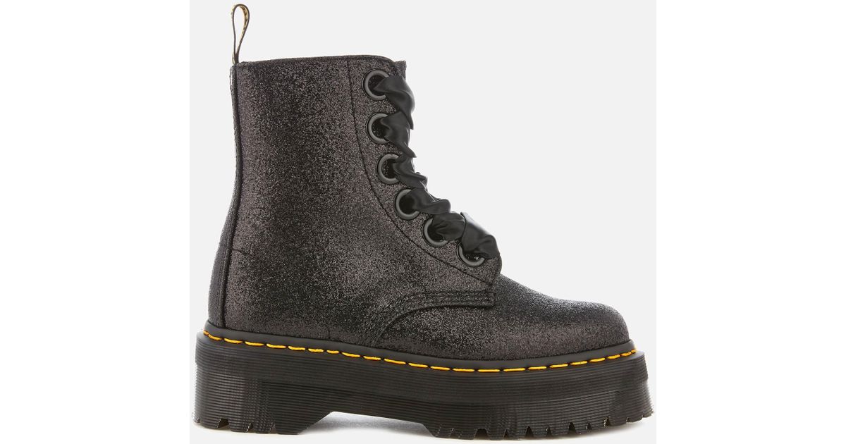 black lolita molly glitter boots