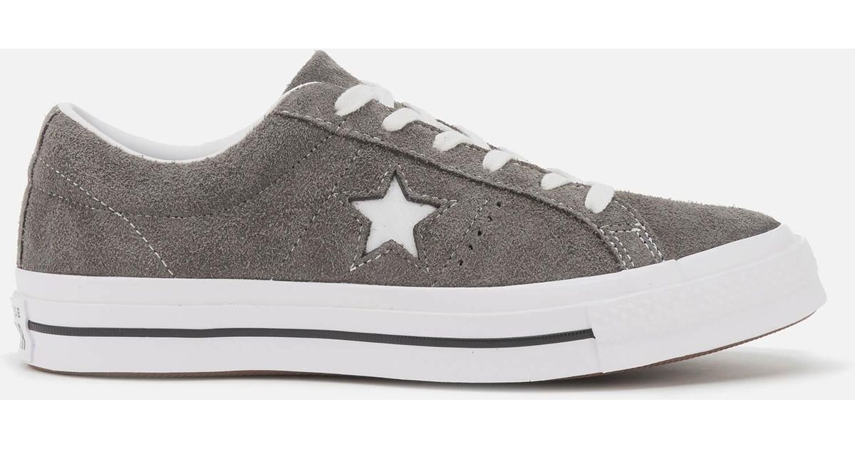 Converse One Star Suede Ox Women's (trainers) In Grey Gray | Lyst