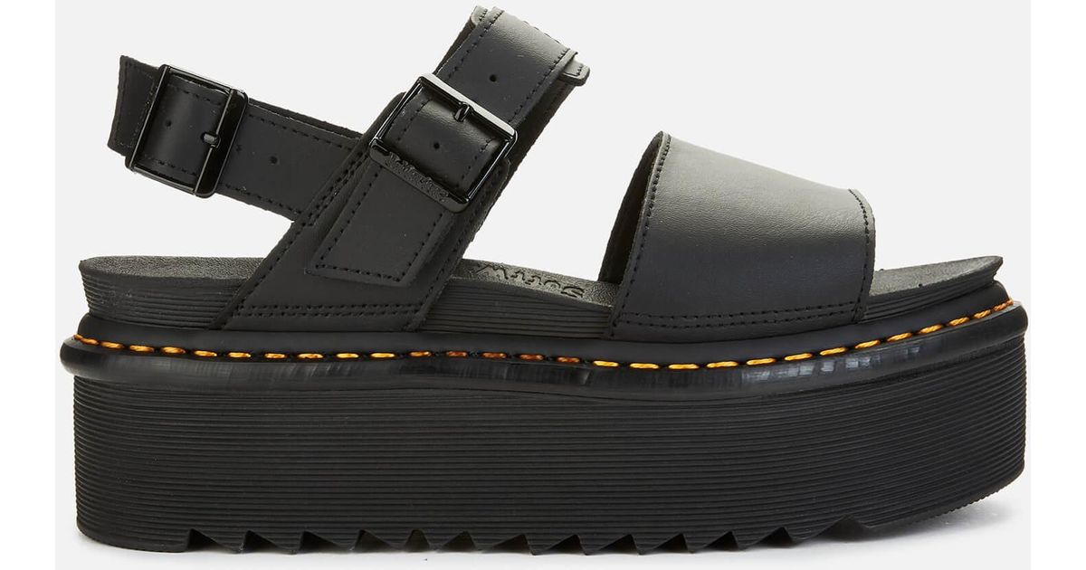 dr martens voss quad platform sandals