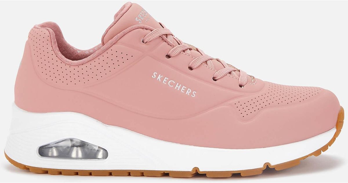 Skechers Uno Stand On in Pink | Lyst