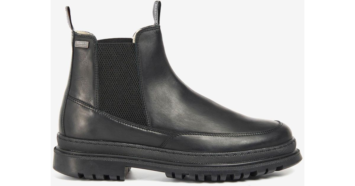 barbour tan chelsea boots